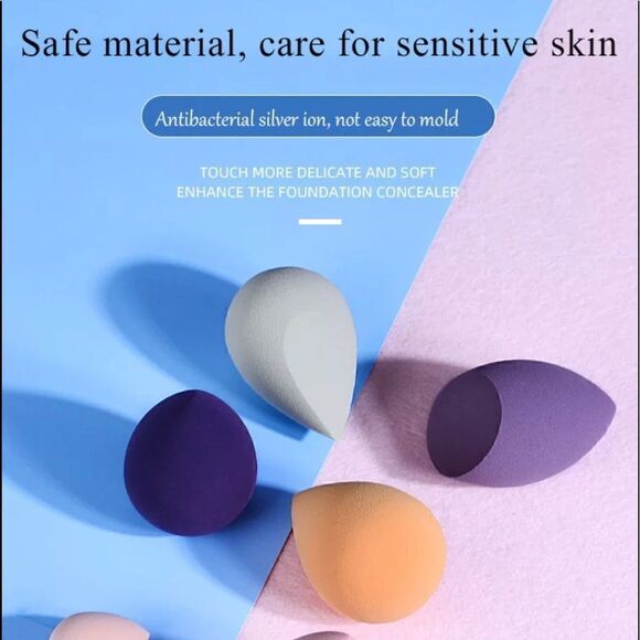 💕Brand New Yellow 7 Pieces Professional Beauty Blender Makeup Sponge - Picture 5 of 11